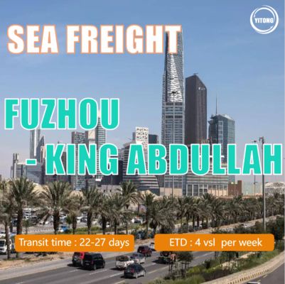 FCL Sea Shipping From Fuzhou To King Abdullah Port, Saudi Arabia